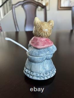 Cat Otagiri Mrs. Whiskers Set With Teapot, Creamer Jug, Sugar Pot, Napkin Holder
