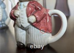 Cat Otagiri Mrs. Whiskers Set With Teapot, Creamer Jug, Sugar Pot, Napkin Holder
