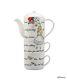 Cath Kidston Disney Alice In Wonderland Teapot Mug Set White Tableware Japan F/s