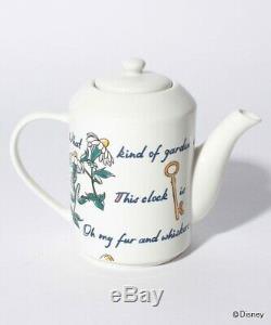 Cath Kidston Disney Alice In Wonderland Teapot Mug Set White Tableware Japan F/S
