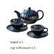 Ceramic Teapot Coffee Set Cup Saucer Flower Tea Porcelain Drinking Ware Pots New