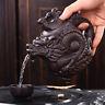 Ceramic Teapot Tea Pot Dragon Phoenix Tea Kettle Tea Infuser Purple Clay Tea Set