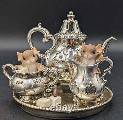 Charming Tails My Desire For You Will Never Tarnish #89/259 Mice & Tea Pot Set