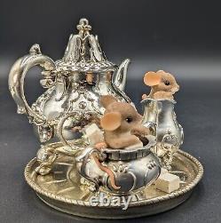 Charming Tails My Desire For You Will Never Tarnish #89/259 Mice & Tea Pot Set