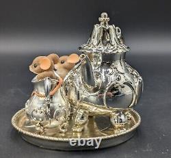 Charming Tails My Desire For You Will Never Tarnish #89/259 Mice & Tea Pot Set