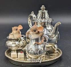 Charming Tails My Desire For You Will Never Tarnish #89/259 Mice & Tea Pot Set