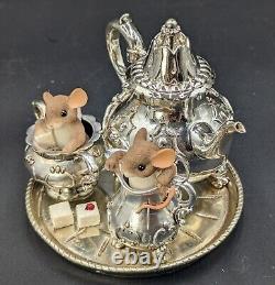 Charming Tails My Desire For You Will Never Tarnish #89/259 Mice & Tea Pot Set