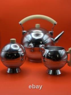Chase Walter Von Nessen Tea Set -Tea Pot Creamer & Sugar Bowl