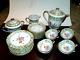 Chastagner & Co Limoges France Tea Set For 8 Pot Creamer Sugar Cup Saucers Plate