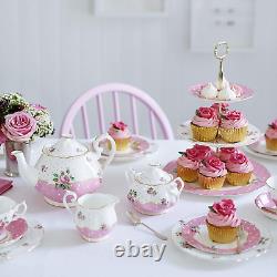 Cheeky Pink 3-Piece (Teapot, Sugar & Creamer) Set, Multi