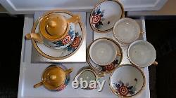 Child Japanese Teapot Tea Set Lusterware 10-pc Floral Hand-painted Free Returns