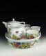 Chinese Antique Set Of Famille Rose Porcelain Tea Pot