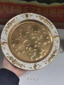 Chinese Antique Shell Porcelain Gold Plated Tea Pot, Cup, and Plate Set