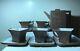Chinese Antique Yixing Zisha Clay Pottery Teapot Tea Cup Set Calligraphy