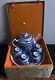 Chinese Blue & White Porcelain Tea Pot Cups Set 6pc In Silk Box