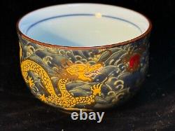 Chinese Gilded Dragon Tea Set 14 Pieces in Beautiful Presentation Box 2 Tea Pots