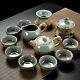 Chinese Porcelain Kungfu Tea Set Tea Pot Gaiwan Tea Cup Set Tea Ceremony Decor