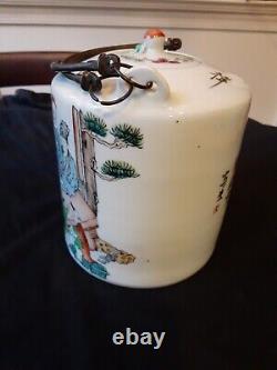 Chinese Porcelain Tea Pot Family 7 W