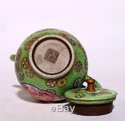Chinese Special Antique Craftsmanship Yixing Zisha Teapot Collection PT105