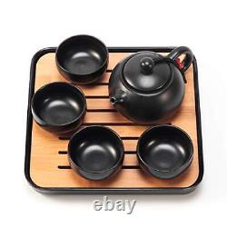 Chinese Tea Pot Cup Set with Tray Infuser Travel Ceramic Tea set Porcelain