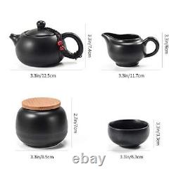 Chinese Tea Pot Cup Set with Tray Infuser Travel Ceramic Tea set Porcelain