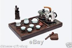 Chinese complete tea set tea pot cup tea tray electrical kettle induction cooker