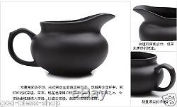 Chinese kung fu tea set purple clay tea pot gaiwan mini cup solid wood tea tray