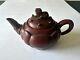 Chinese Red Clay Frog Teapot With Moving Pieces