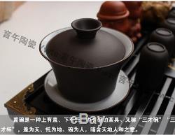 Chinese tea set yixing zisha kung fu tea sets purple clay pot tea cups tea tray