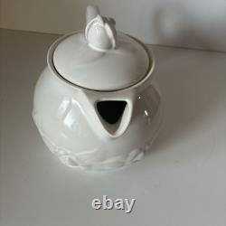 Christian Dior French Country Rose Osyter White Teapot Tea Pot