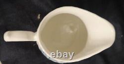 Churchill Brook Blue Tea Pot Sugar And Creamer with Lid Staffordshire England