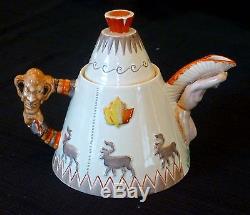 Clarice Cliff Teepee Teapot Great Condition