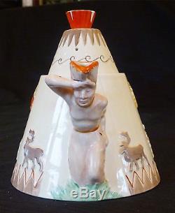 Clarice Cliff Teepee Teapot Great Condition