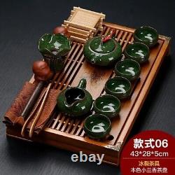 Clay Chinese Tea Cup Set Porcelain Vintage Kung Fu Luxury Tea Set Strainer Home