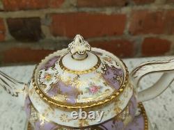 Coalport batwing Lilac tea set small teapot