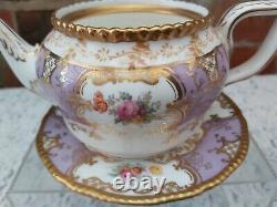 Coalport batwing Lilac tea set small teapot
