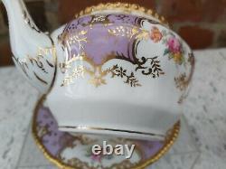 Coalport batwing Lilac tea set small teapot