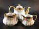 Coiffe Limoges (lazeyras, Rosenfeld, Lehman) Floral Teapot, Creamer, Sugar Set