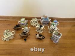 Collectable Ceramic Teapot Decor (12). Kitchen Vintage Decorative Hand Painted