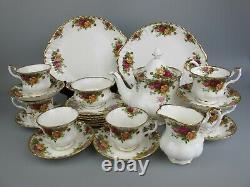 Complete Royal Albert Old Country Roses Tea Set Service. Teapot Cups Plates etc