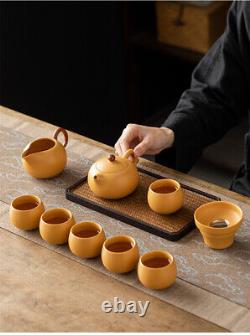 Complete Tea Set Handmade Real Yixing Zisha Clay Tea Pot Cup Tea Filter Fair Cup