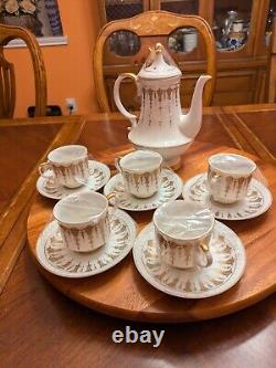 Contests 55/1675 antique 1 Tea Pot & 5 Cups & Saucers tea/coffee set