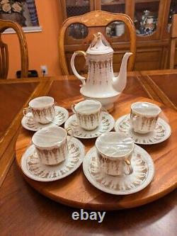 Contests 55/1675 antique 1 Tea Pot & 5 Cups & Saucers tea/coffee set