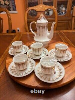 Contests 55/1675 antique 1 Tea Pot & 5 Cups & Saucers tea/coffee set