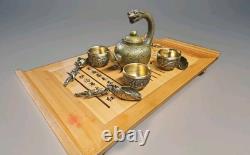 Copper/Brass Chinese Tea Set