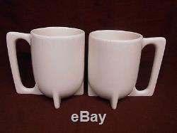 Cowan Teapot Mug Cup Set White Black Ceramic Bauhaus Style MCM