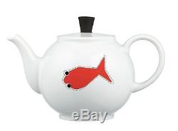 Crate & Barrel 50th Anniversary Teapot LIMITED EDITION Paola Navone Goldfish