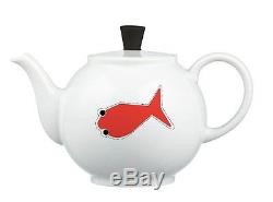 Crate & Barrel 50th Anniversary Teapot September LIMITED EDITION Goldfish