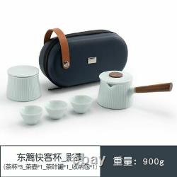 Creative Portable Handmade Ceramic Kettle Teapot Set With Side Handle And Filter