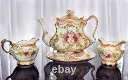 Crown Devon X543 Teapot Stand Sugar Creamer Royal Devon Blush Tea Set S F Co